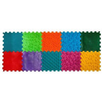 Коврик игровой Ortek 09428 коврик-пазл ортопедический -массажный 10эл 26x26cm