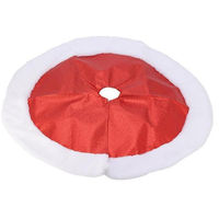 Decor de Crăciun și Anul Nou Promstore 20270 Covoras pentru bradul de Craciun D90cm, rosu