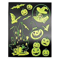 Декор Promstore 53761 Autocolante pentru geam Halloween 30x37,5cm, fluorescente