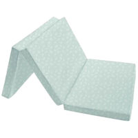 Lenjerie de pat pentru copii Kikka Boo 31107020036 Saltea pliabila pentru patut Leaves Mint, 120x60x5 cm