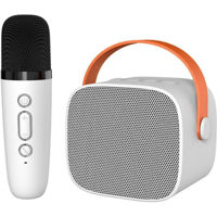 Колонка портативная Bluetooth Helmet Portable Karaoke Set Microphone and Speaker P2, 6W, White