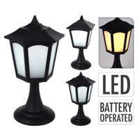 Светильник уличный Promstore 42506 Felinar Strada LED cu functie timer 27x14cm, plastic, negru