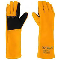 Средства индивидуальной защиты Dyllu Кожаные сварочные перчатки DTLG3116 (50880)