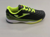 FINAL SALE -Adidas de fotbal JOMA - TOLEDO JR 2201 BLACK LEMON FLUOR INDOOR