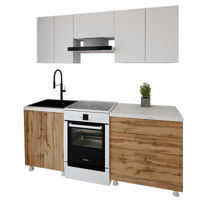 Мебель для кухни Smartex (30052) K2 200сm Alb+Stejar inchis