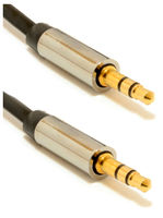 Cable 3.5mm jack - 3.5mm jack,  0.75m, 3pin, Cablexpert, Gold connectors, CCAP-444-0.75M