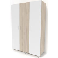 Dulap Smartex N3 140cm Stejar Deschis/Alb