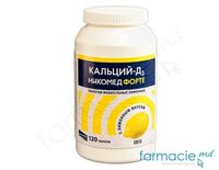 Calciu-D3 Nycomed Forte comp.masticab.500mg+400UI N 120 (TVA 20%)