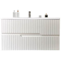 Dulap pentru lavoar Bayro Santos Allegro 1000 suspendat, alb mat