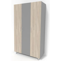 Шкаф Smartex N3 120cm Дуб Светлый/Белый