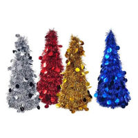 Декоративная ёлка Promstore 35436 раскладная из фольги 50cm, одноцветная