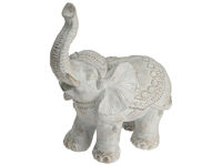 Статуэтка "Слон" 36X17X39cm, керамика, белый