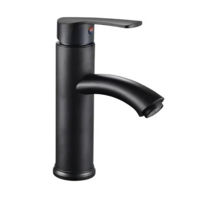 Смеситель для умывальника Hydro S Aquafix 25 din inox, neagră (0400320)