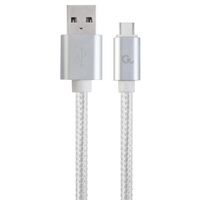 Cable  Type-C /USB2.0, AM/CM, 1.8 m, Cablexpert SILVER, CCP-USB2-AMCM-6-S