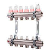 Комплект распределителей MPN Colector cu debimetre 1" cu 5 circ. Ø3/4"