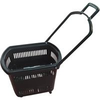 cumpără Coș din plastic cu roți 45L (2 mânere din plastic) 610x380x400, negru în Chișinău