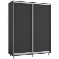 Dulap Mobildor-Lux Aron-S uși glisante din PAL (150x60x220H cm) Anthracite
