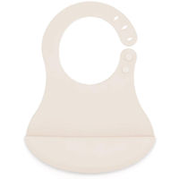 Bavețică BabyJem 718 Baveta din silicon Ecru