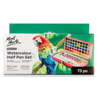Набор для творчества Mont Marte PMHS0107 Set acuarele in godete Signature, 72 culori, penar metalic