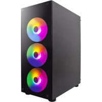 Carcasă PC 1stplayer V3-B Black, ATX w/o PSU (V3-B-BK-1F5M-3F5S)