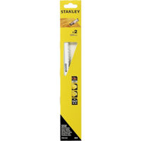 Accesoriu pentru fierăstrăie Stanley STA21252-XJ FatMax Panza ferestrau sabie HCS 305mm p/u lemn, PVC (2buc.)
