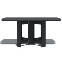 Стол Fabrik Home Стол-тумба закругленный чёрный ясень