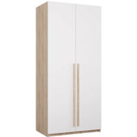 Шкаф Mobildor-Lux Smart-Home (0,80x0,56x2,0H м) с вешалкой Sonoma/белый