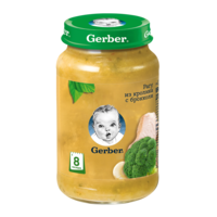 Pireu Gerber tocană de iepure cu broccoli (8+ luni), 190g