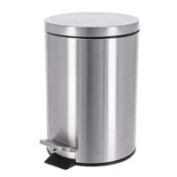 Coș de gunoi Tendance 56204 Cos pentru gunoi cu pedala 3l, H23.5cm, chrom