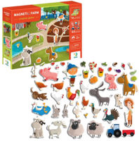 Настольная игра Dodo 200206 Joc magnetic Ferma + tablă magnetică, 44 elem.