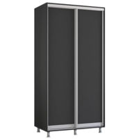 Dulap Mobildor-Lux Aron-P uși glisante din PAL (130x60x220H cm) Anthracite