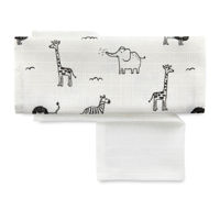 Набор платочков муслиновых BabyJem Zoo 25x29 cm (4 шт)