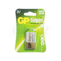 Батарейка GP 9V Super 1604A21  B1    (1шт.блистер)