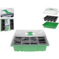 Цветочный горшок ProGarden 20863 Емкость для рассады 12 ячеек, поддон и крышка 24.5x21x10.5cm