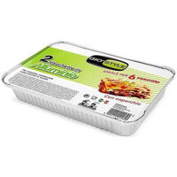 Форма для выпечки GioStyle 51545 Формы алюминиевые с крышкой, 75µm, 2шт, 31x21x4cm