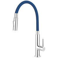 Смеситель кухонный Ferro ZUMBA Slim BZA43L (chiuveta plus) albastru