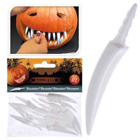 Декор Promstore 42686 Set de dinti colti Halloween pentru decorarea dovleacului 16buc