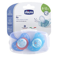 cumpără Chicco Suzeta Physio Air silicon pentru baietei, 6+, 2 buc (7503221) în Chișinău