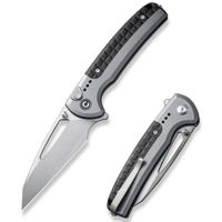 Нож походный Civivi C22025B-2 Sentinel Strike, mâner aluminiu, Button Lock