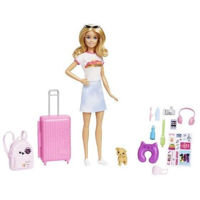 Кукла Barbie HJY18 cu accesorii și set de voiaj Malibu
