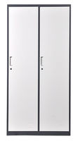 купить Металлический шкаф с 2 дверьми, белый-серый 900x500x1850 mm в Кишинёве