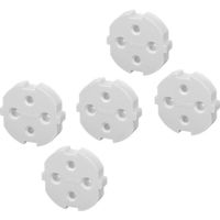 Детская безопасность Hama 223601 Protection Inserts For Sockets, No Gluing, 5 Pieces, White