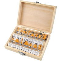 Набор головок, бит, насадок Tolsen Set 15 freze 8mm (75681)