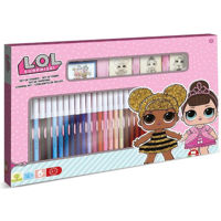 Набор для творчества Multiprint 57980 Set de creatie Box 36 carioci Lol