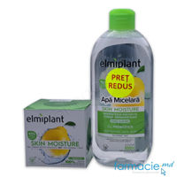 Elmiplant Skin Moisture Crema fata Hidratanta ten normal mixt de zi 20+ 50ml+Elmiplant Lotiune micelara ten normal mixt 20+ 400ml PRET REDUS