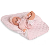 Кукла Antonio Juan 14365 Кукла Bimba в розовом одеялке 37см, 1172D