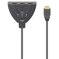 Переходник для AV Hama 205101 4K HDMI™ 3x1 Toggle Switch, 3x HDMI™ Socket - 1x HDMI™ Plug