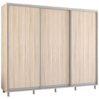 Dulap Mobildor-Lux Aron uși glisante din PAL (260x60x200H cm) Sonoma