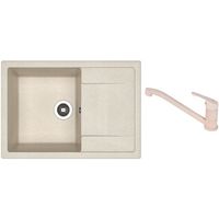 Мойка кухонная со смесителем Dr.Gans Techno 760 + SanDonna F 1066 bej