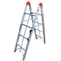 Scară Bau Welt Pliabilă dublă Slim din aluminiu cu 4 tr.